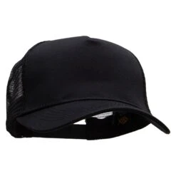 Five Panels Pro Style Trucker Mesh Cap -Fashion Accessories Store aa001tu black 5