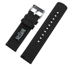 Black | Crafted Canvas -Fashion Accessories Store black crafted canvas canvas quick release barton watch bands 167911