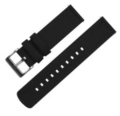 Black | Crafted Canvas -Fashion Accessories Store black crafted canvas canvas quick release barton watch bands 730952