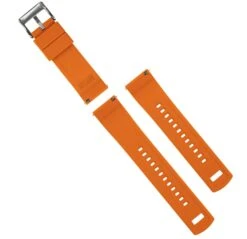 Black Top / Pumpkin Orange Bottom | Elite Silicone -Fashion Accessories Store black top pumpkin orange bottom elite silicone elite silicone barton watch bands 203403