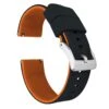Black Top / Pumpkin Orange Bottom | Elite Silicone -Fashion Accessories Store black top pumpkin orange bottom elite silicone elite silicone barton watch bands 22mm stainless steel standard 774986