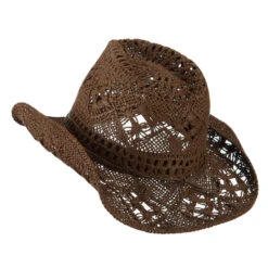 Solid Color Straw Cowboy Hat -Fashion Accessories Store ch001cw 2