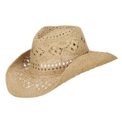 Solid Color Straw Cowboy Hat -Fashion Accessories Store ch004cw nature 5