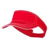 Otto Contrast Stitch Sandwich Visor -Fashion Accessories Store ds002vb red 1