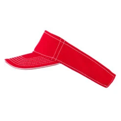 Otto Contrast Stitch Sandwich Visor -Fashion Accessories Store ds002vb red 5