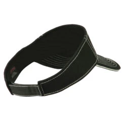 Otto Contrast Stitch Sandwich Visor -Fashion Accessories Store ds003vb black 3
