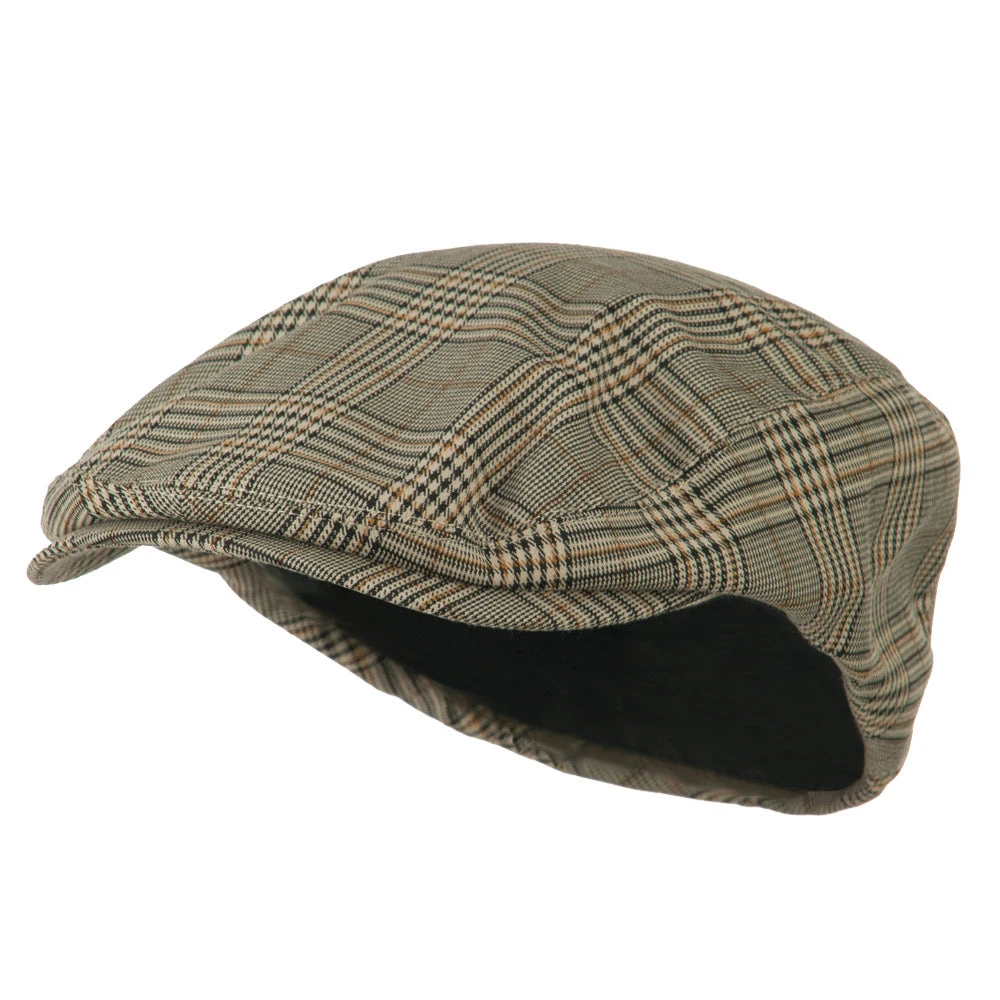 Elastic Plaid Fashion Ivy Cap 3 Elastic Plaid Fashion Ivy Cap