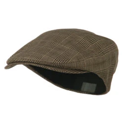 Elastic Plaid Fashion Ivy Cap 27 Elastic Plaid Fashion Ivy Cap -Fashion Accessories Store ep003sic brown 1