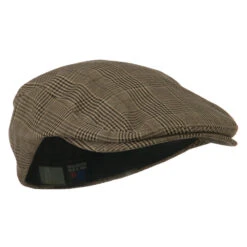 Elastic Plaid Fashion Ivy Cap 30 Elastic Plaid Fashion Ivy Cap -Fashion Accessories Store ep003sic brown 4