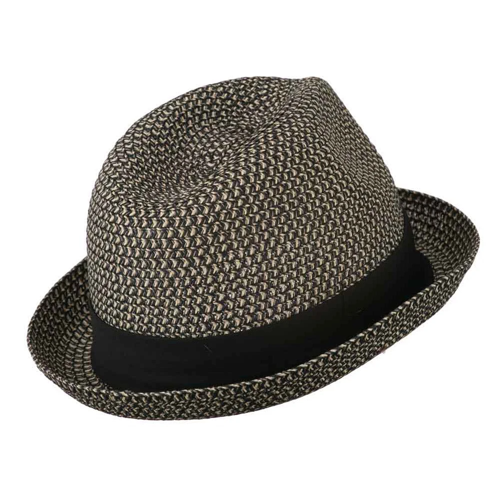 Men's Fedora With Paper Straw Braid 16 Men's Fedora With Paper Straw Braid - Image 14