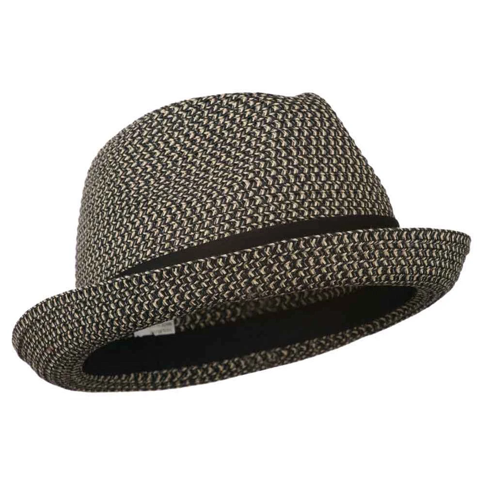 Men's Fedora With Paper Straw Braid 14 Men's Fedora With Paper Straw Braid - Image 12