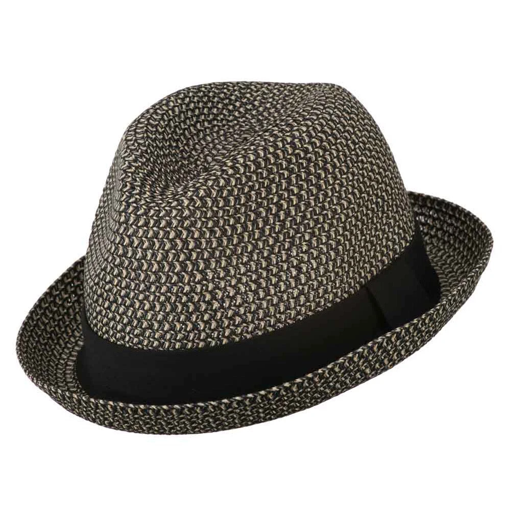 Men's Fedora With Paper Straw Braid 15 Men's Fedora With Paper Straw Braid - Image 13