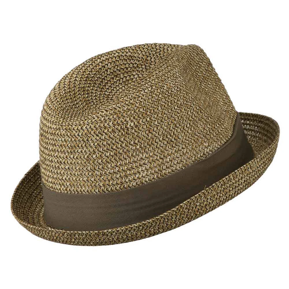 Men's Fedora With Paper Straw Braid 6 Men's Fedora With Paper Straw Braid - Image 4