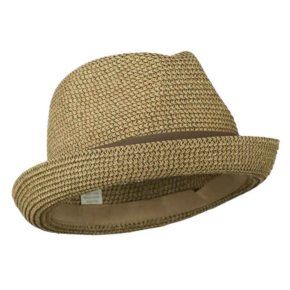 Men's Fedora With Paper Straw Braid 22 Men's Fedora With Paper Straw Braid - Image 20