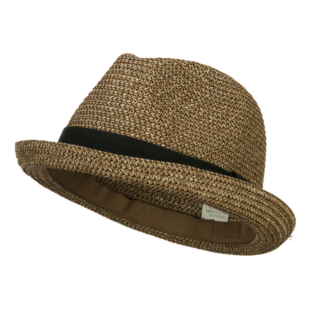 Men's Fedora With Paper Straw Braid 8 Men's Fedora With Paper Straw Braid - Image 6