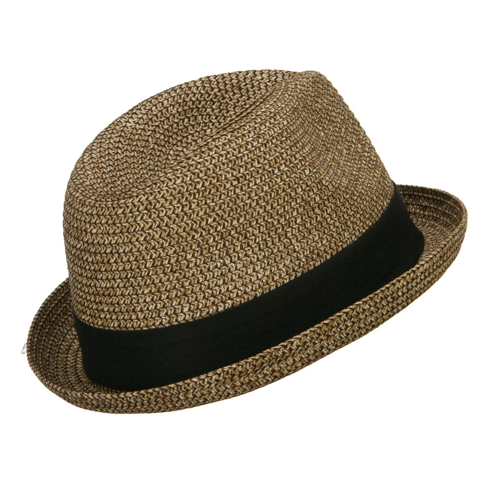 Men's Fedora With Paper Straw Braid 10 Men's Fedora With Paper Straw Braid - Image 8