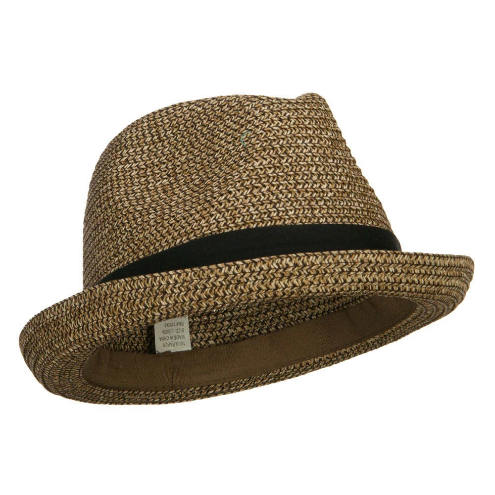Men's Fedora With Paper Straw Braid 11 Men's Fedora With Paper Straw Braid - Image 9