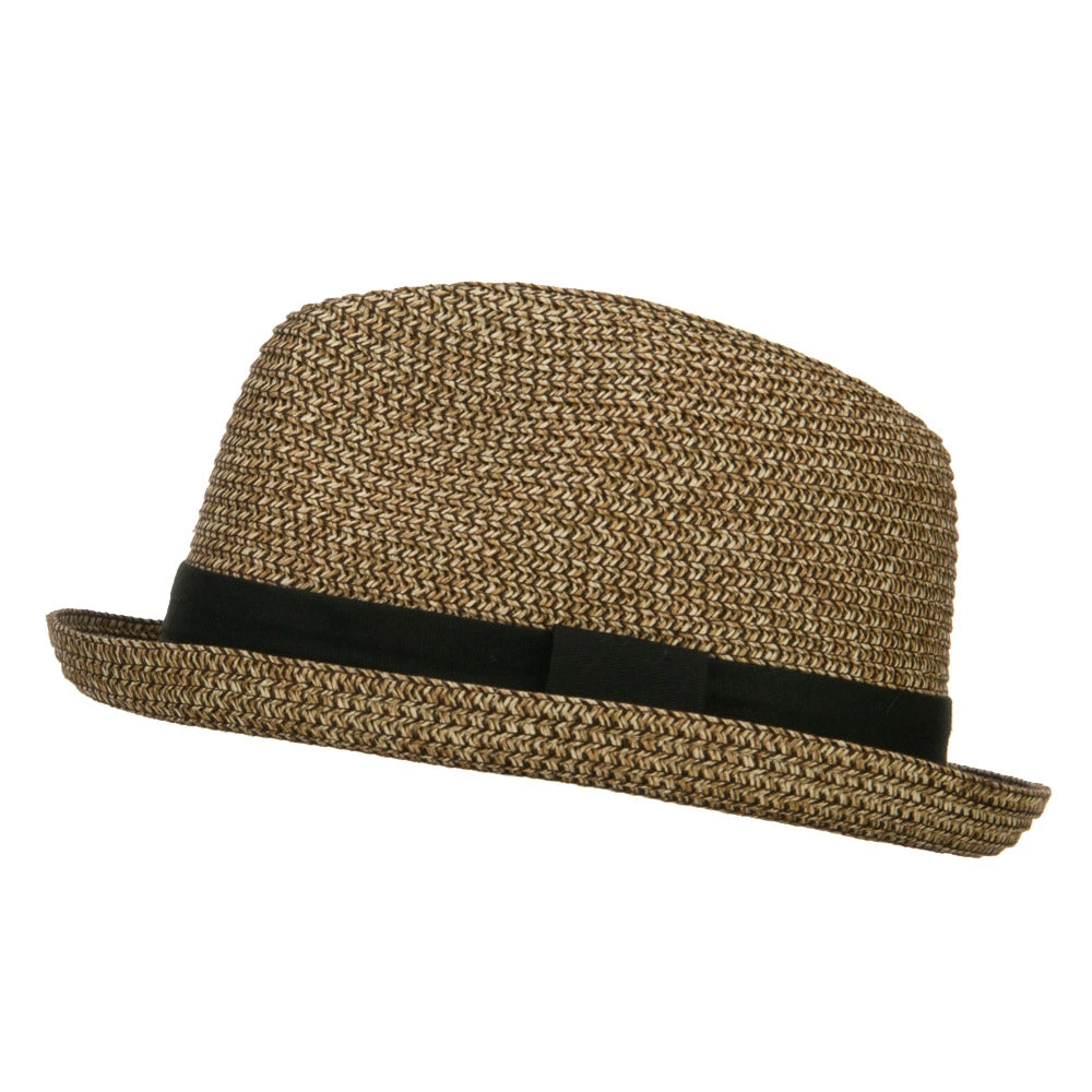 Men's Fedora With Paper Straw Braid 12 Men's Fedora With Paper Straw Braid - Image 10