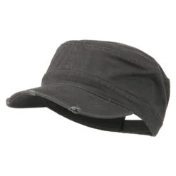 Otto Garment Washed Distressed Military Cap