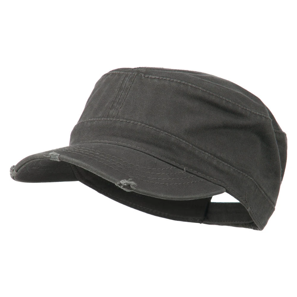 Otto Garment Washed Distressed Military Cap 3 Otto Garment Washed Distressed Military Cap