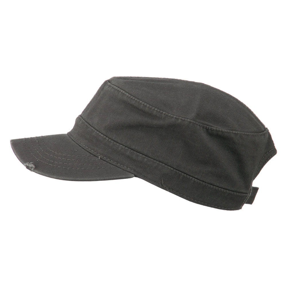 Otto Garment Washed Distressed Military Cap 7 Otto Garment Washed Distressed Military Cap - Image 5