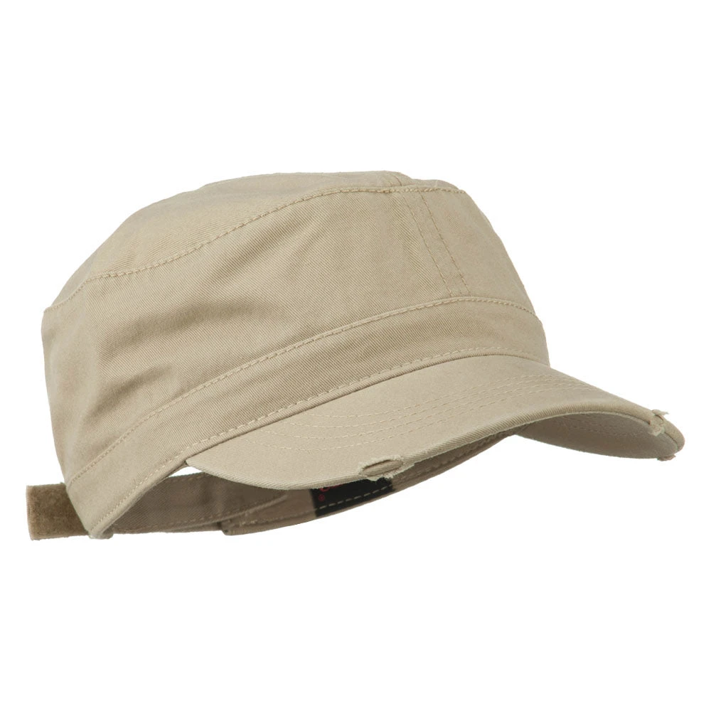 Otto Garment Washed Distressed Military Cap 11 Otto Garment Washed Distressed Military Cap - Image 9