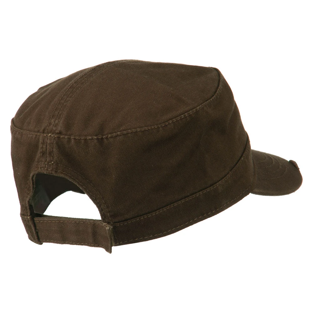 Otto Garment Washed Distressed Military Cap 15 Otto Garment Washed Distressed Military Cap - Image 13