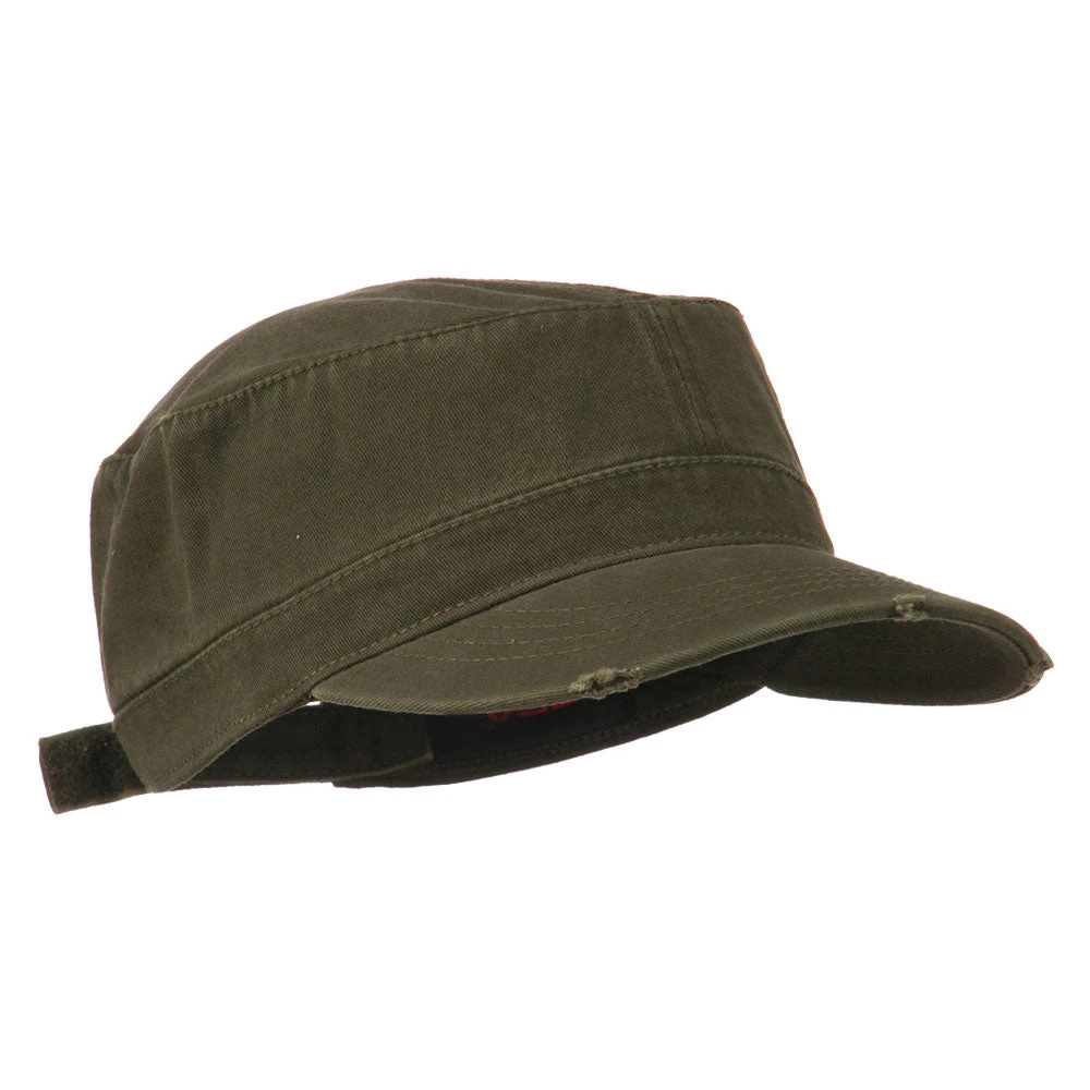 Otto Garment Washed Distressed Military Cap 21 Otto Garment Washed Distressed Military Cap - Image 19