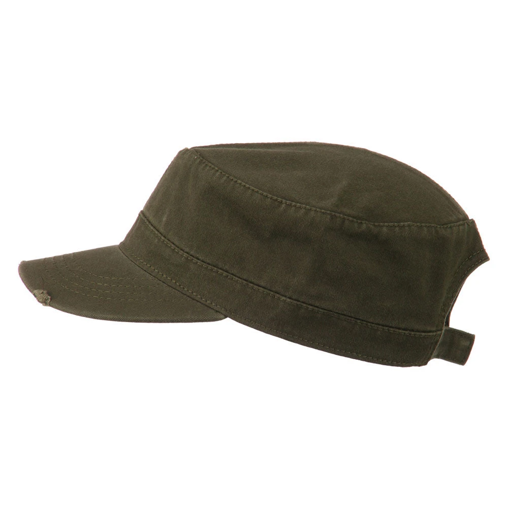 Otto Garment Washed Distressed Military Cap 22 Otto Garment Washed Distressed Military Cap - Image 20