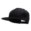 5 Panel Cotton High Profile Flat Bill Unstructured Cap -Fashion Accessories Store hc001ac black 1