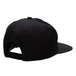 5 Panel Cotton High Profile Flat Bill Unstructured Cap -Fashion Accessories Store hc001ac black 3