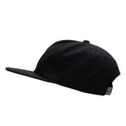 5 Panel Cotton High Profile Flat Bill Unstructured Cap -Fashion Accessories Store hc001ac black 5