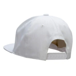5 Panel Cotton High Profile Flat Bill Unstructured Cap -Fashion Accessories Store hc002ac white 2