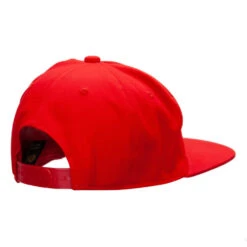 5 Panel Cotton High Profile Flat Bill Unstructured Cap -Fashion Accessories Store hc004ac red 3