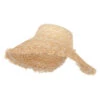 Women's 5 Inch Wide Brim Fringe Edged Rolled Straw Sun Visor -Fashion Accessories Store in001vw natural 1