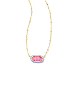 Barbie™ X Kendra Scott Gold Elisa Satellite Reversible Necklace In Pink Iridescent Glitter Glass 10 Barbie™ X Kendra Scott Gold Elisa Satellite Reversible Necklace In Pink Iridescent Glitter Glass -Fashion Accessories Store kendra scott barbie elisa satellite reversible necklace gold pink iridescent glitter glass 01 00