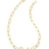 Barbie™ X Kendra Scott Gold Link And Chain Necklace In Pink Crystal 1 Barbie™ X Kendra Scott Gold Link And Chain Necklace In Pink Crystal -Fashion Accessories Store kendra scott barbie link and chain necklace gold pink crystal 01