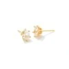 Cailin Gold Crystal Stud Earrings In White Crystal -Fashion Accessories Store kendra scott cailin crystal stud earrings gold white cz 00