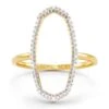 Dani 14k Yellow Gold Open Ring In White Diamond 1 Dani 14k Yellow Gold Open Ring In White Diamond -Fashion Accessories Store kendra scott dani open ring 14k yellow gold white diamond lg