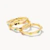 Haven Heart Gold Rings Set Of 3 In Multi Mix 2 Haven Heart Gold Rings Set Of 3 In Multi Mix -Fashion Accessories Store kendra scott haven heart ring set of 3 gold multi mix 00 lg