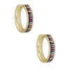 Jack Gold Hoop Earrings In Multi Crystal -Fashion Accessories Store kendra scott jack hoop earring gold jewel tone mix 00 lg