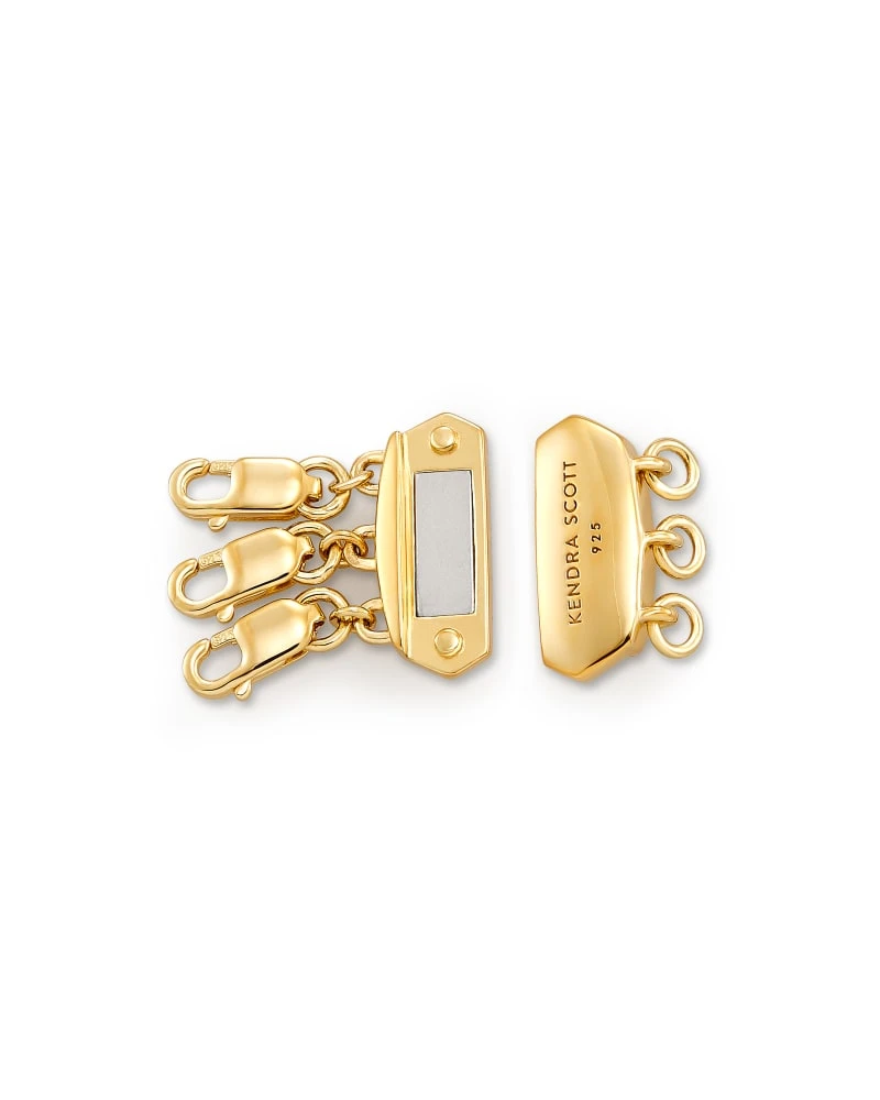 Layer It! Necklace Clasp In 18k Yellow Gold Vermeil 4 Layer It! Necklace Clasp In 18k Yellow Gold Vermeil - Image 2