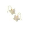 Lillia Crystal Butterfly Gold Drop Earrings In White Crystal 2 Lillia Crystal Butterfly Gold Drop Earrings In White Crystal -Fashion Accessories Store kendra scott lillia crystal drop earrings gold white crystal 00