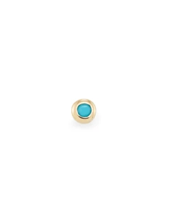 Reeve Mini 14K Yellow Gold Single Stud Earring In Turquoise 9 Reeve Mini 14K Yellow Gold Single Stud Earring In Turquoise -Fashion Accessories Store kendra scott reeve piercing stud gold turquoise 01 lg