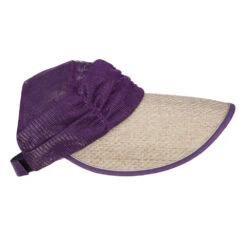 Wrinkle Scarf Roll Up Visor -Fashion Accessories Store kk001gd purple 3