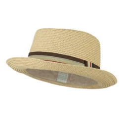 Kid's Pork Pie Stripe Band Fedora