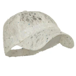UV Lace Sequin Glitter Cap -Fashion Accessories Store lg002da 4