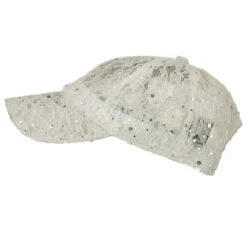 UV Lace Sequin Glitter Cap -Fashion Accessories Store lg002da 5
