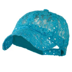 UV Lace Sequin Glitter Cap -Fashion Accessories Store lg003da 1
