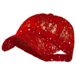 UV Lace Sequin Glitter Cap -Fashion Accessories Store lg004da 1